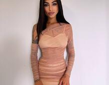 Міні сукня з драпіруванням   Міні сукня з драпіруванням   | PUSHKA SHOP