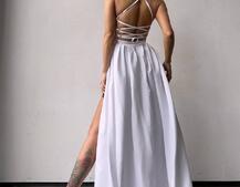 Сукня максі  зі шнурівкою на спинці Сукня максі  зі шнурівкою на спинці | PUSHKA SHOP