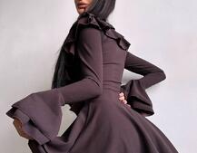 Сукня з з воланами на ґудзиках  Сукня з з воланами на ґудзиках  | PUSHKA SHOP