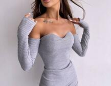 Облягаюча міні сукня з чашками з ефектом push up | PUSHKA SHOP