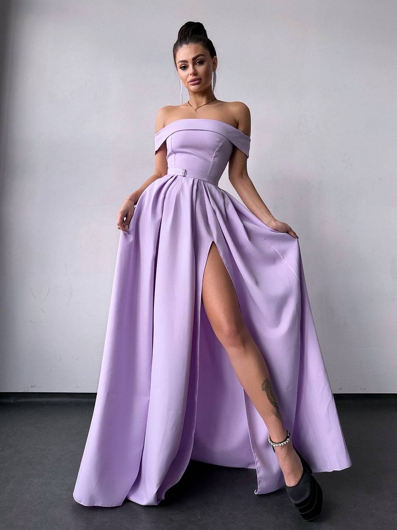 Сукня максі з відкритими плечима  Сукня максі з відкритими плечима  | PUSHKA SHOP