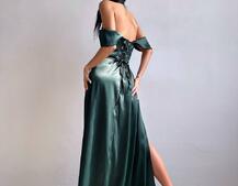 Атласний комплект: корсет бюстʼє + спідниця максі  | PUSHKA SHOP