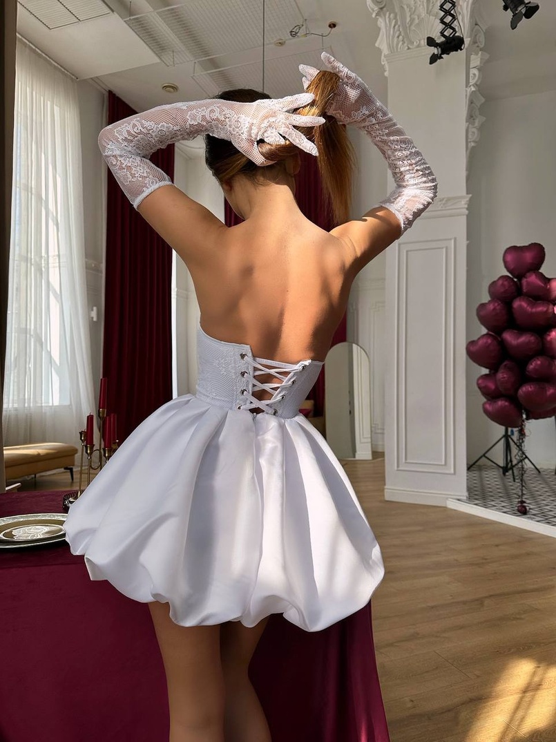 Комплект : мереживний корсет з рукавичками + спідниця балон Комплект : мереживний корсет з рукавичками + спідниця балон | PUSHKA SHOP