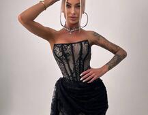 Мереживна сукня міні зі шлейфом   Мереживна сукня міні зі шлейфом   | PUSHKA SHOP