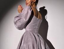 Сяюча корсетна сукня бюстьє з подвійною спідницею  | PUSHKA SHOP