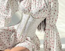 Сукня асиметричного крою з розкльошеними рукавами + корсет декорований стразами Ручна робота Сукня асиметричного крою з розкльошеними рукавами + корсет декорований стразами Ручна робота | PUSHKA SHOP