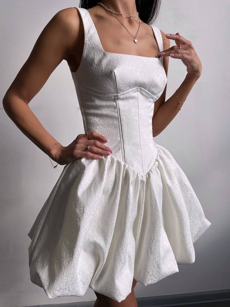 Корсетна сукня с пишною спідницею-балоном | PUSHKA SHOP