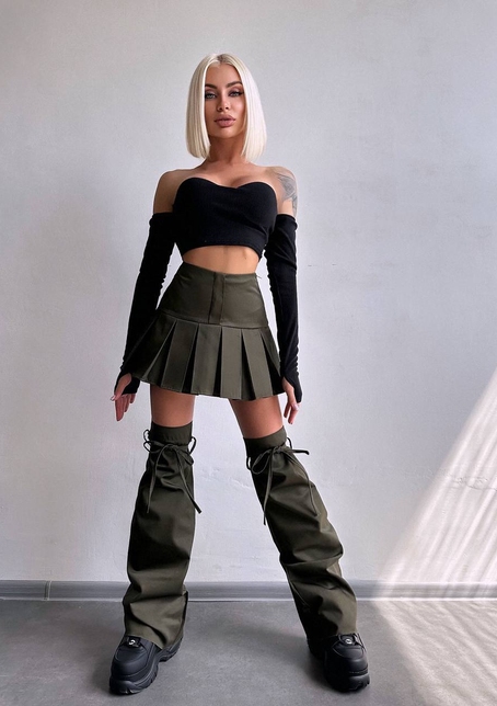 Комплект: спідниця з гетрами + топ | PUSHKA SHOP