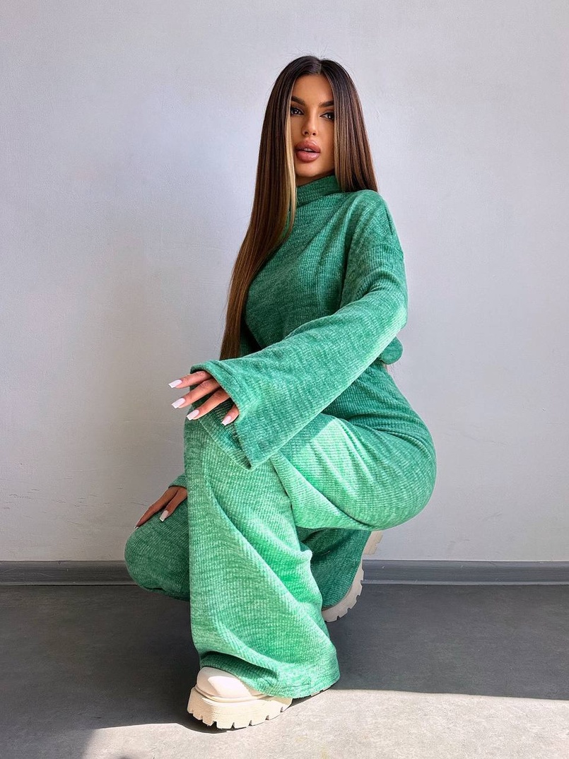 Трикотажний базовий комплект: світшот + штани  Трикотажний базовий комплект: світшот + штани  | PUSHKA SHOP