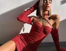 Сяюча корсетна сукня бюстьє Сяюча корсетна сукня бюстьє | PUSHKA SHOP