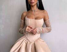 Комплект: корсет з рукавичками + спідниця  | PUSHKA SHOP