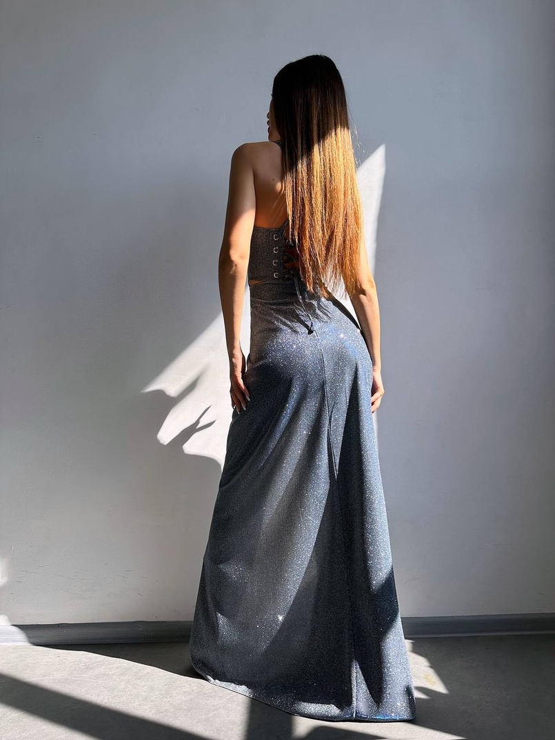 Сяючий комплект: корсет + спідниця максі | PUSHKA SHOP