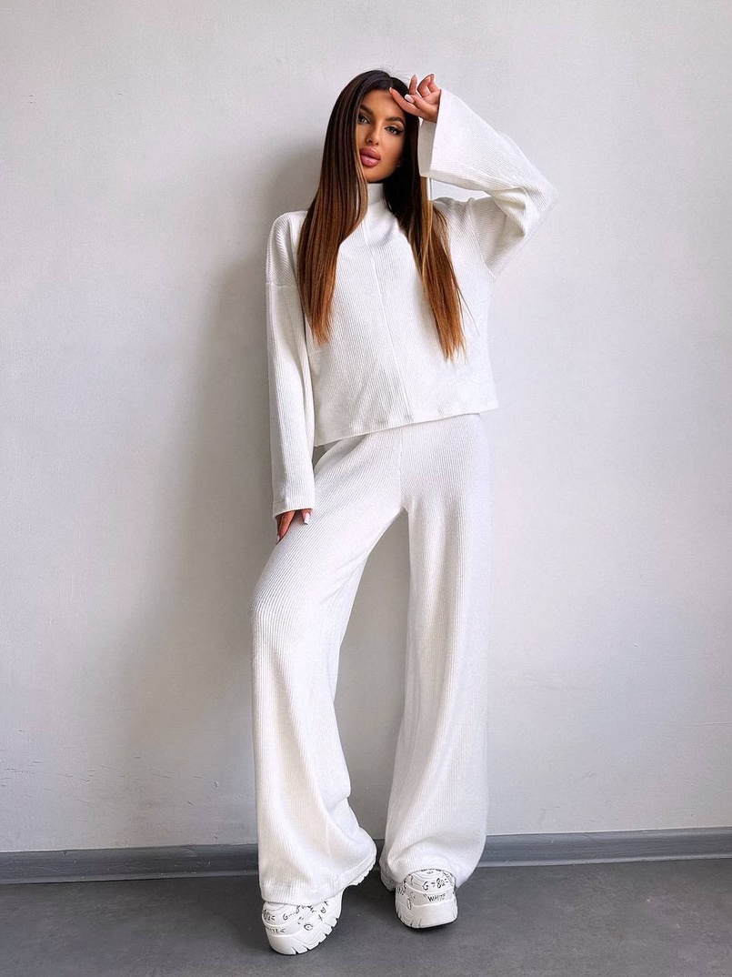 Трикотажний базовий комплект: світшот + штани  Трикотажний базовий комплект: світшот + штани  | PUSHKA SHOP