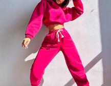 Базовий костюм на флісі з об'ємними капюшоном Базовий костюм на флісі з об'ємними капюшоном | PUSHKA SHOP