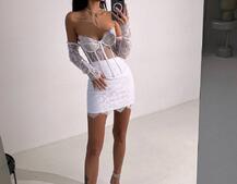 Мереживний комплект: корсет + спідниця   Мереживний комплект: корсет + спідниця   | PUSHKA SHOP