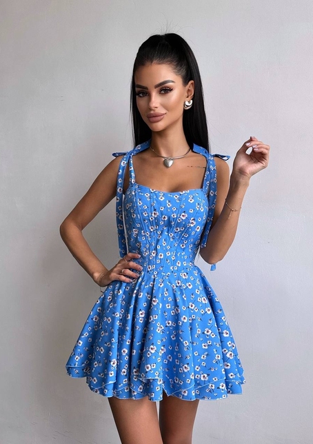 Корсетна сукня з подвійною спідницею  | PUSHKA SHOP