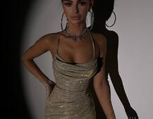 Сяючий комплект: корсет + спідниця міні з драпіруванням Сяючий комплект: корсет + спідниця міні з драпіруванням | PUSHKA SHOP