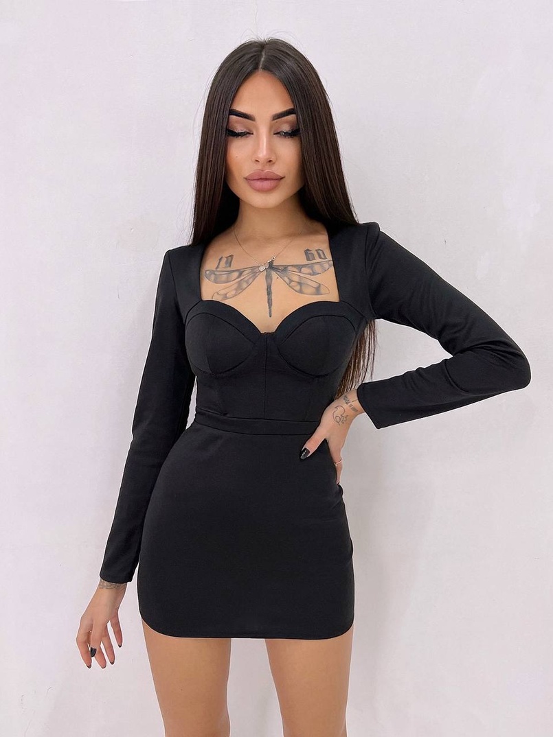 Сукня із чашечками з ефектом push up Сукня із чашечками з ефектом push up | PUSHKA SHOP