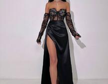 Комплект: мереживний корсет  +  спідниця максі   | PUSHKA SHOP