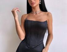 Корсетна сукня міді  | PUSHKA SHOP