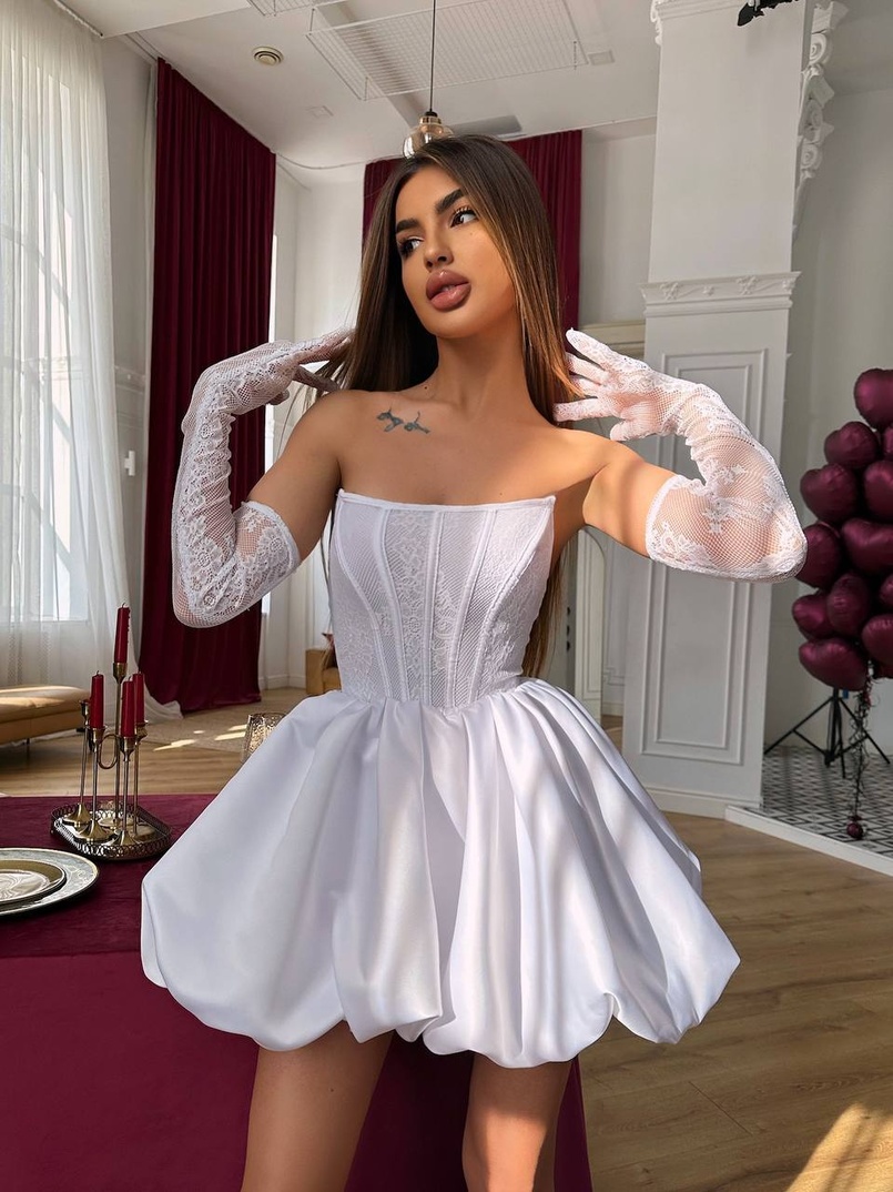 Комплект : мереживний корсет з рукавичками + спідниця балон Комплект : мереживний корсет з рукавичками + спідниця балон | PUSHKA SHOP