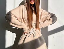 Тепле приталене худі з капюшоном на флісі + корсет на шнурівці Можна носити з корсетом та без Тепле приталене худі з капюшоном на флісі + корсет на шнурівці Можна носити з корсетом та без | PUSHKA SHOP