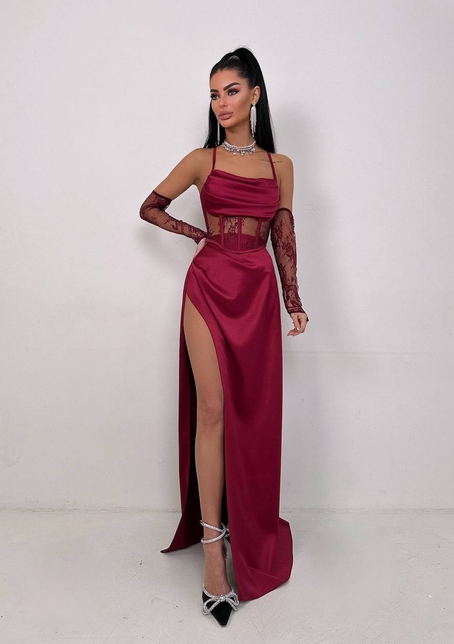 Комплект: корсет+ рукавички + спідниця максі Комплект: корсет+ рукавички + спідниця максі | PUSHKA SHOP