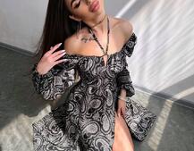 Сукня міді з квітковим принтом  Сукня міді з квітковим принтом  | PUSHKA SHOP