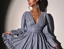 Сукня із пишною подвійною спідницею та драпіруванням  | PUSHKA SHOP