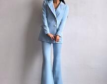 Костюм: піджак на підкладці, штани кльош+ жилет  Костюм: піджак на підкладці, штани кльош+ жилет  | PUSHKA SHOP