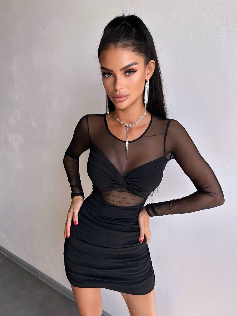 Сукня з драпіруванням  Сукня з драпіруванням  | PUSHKA SHOP