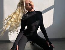 Трикотажний комбінезон з відкритою спиною  Трикотажний комбінезон з відкритою спиною  | PUSHKA SHOP