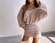 Трикотажна сукня міні  | PUSHKA SHOP