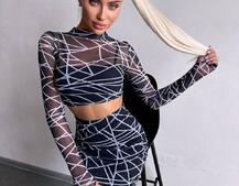 Комплект: топ + спідниця міді   | PUSHKA SHOP