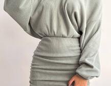 Сукня міні із теплого трикотажу Сукня міні із теплого трикотажу | PUSHKA SHOP