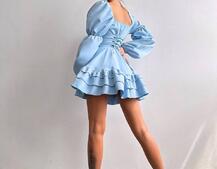 Сукня з воланами на ґудзиках  Сукня з воланами на ґудзиках  | PUSHKA SHOP