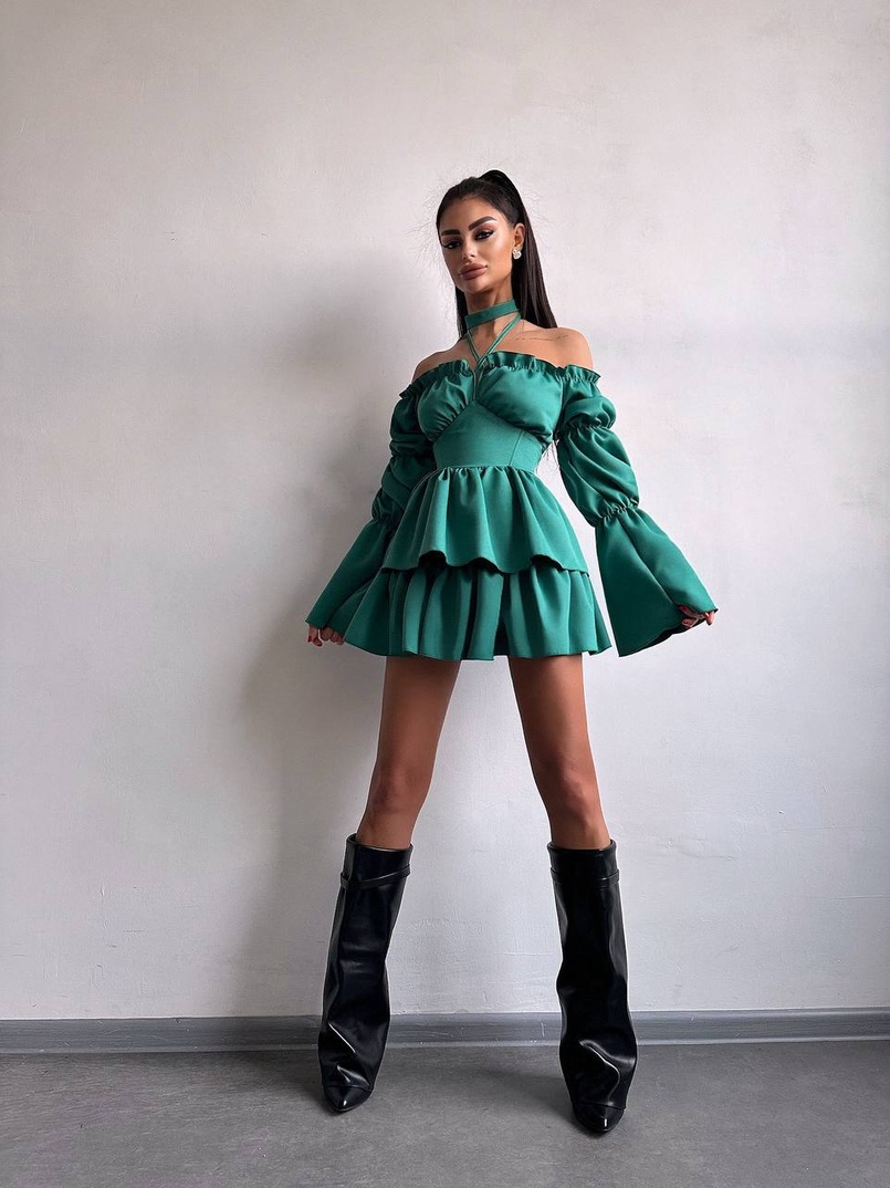 Сукня з чокером  | PUSHKA SHOP