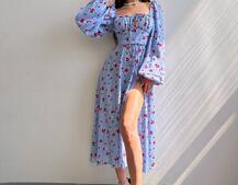 Сукня міді з квітковим принтом  Сукня міді з квітковим принтом  | PUSHKA SHOP