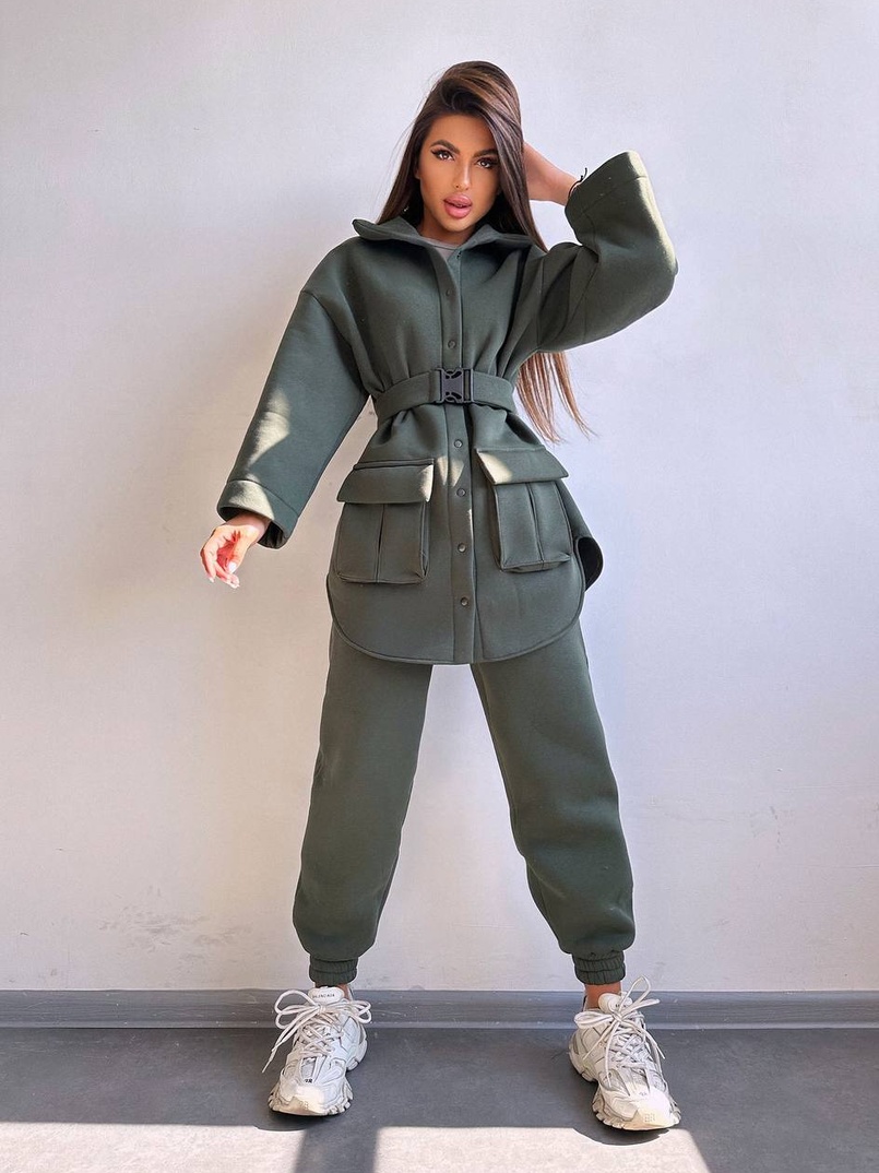 Комплект: тепла сорочка на кнопках + джоггери Комплект: тепла сорочка на кнопках + джоггери | PUSHKA SHOP