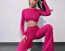 Комплект : штани кльош і топ , декорований бахромою зі страз Ручна робота Комплект : штани кльош і топ , декорований бахромою зі страз Ручна робота | PUSHKA SHOP