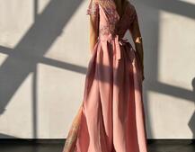 Сукня максі з мереживом  Сукня максі з мереживом  | PUSHKA SHOP