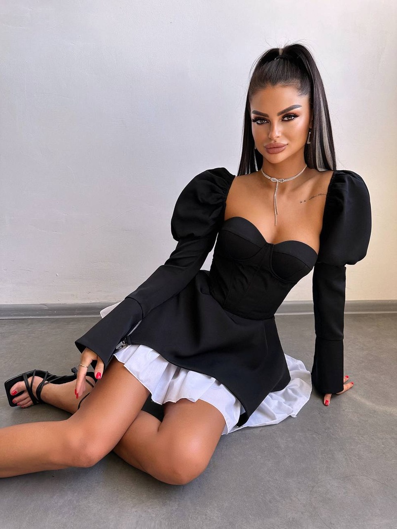 Сукня з чашечками та елементами корсету  Сукня з чашечками та елементами корсету  | PUSHKA SHOP