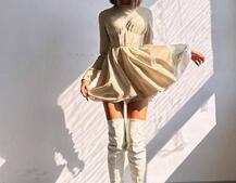 Приталена блискуча сукня з корсетною вставкою та пишною спідницею-сонцем | PUSHKA SHOP