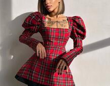 Сукня з об'ємними рукавами + спідниця з воланами Сукня з об'ємними рукавами + спідниця з воланами | PUSHKA SHOP