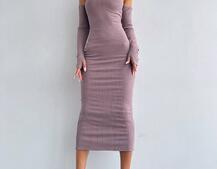 Облягаюча сукня міді з чашками з ефектом push up Облягаюча сукня міді з чашками з ефектом push up | PUSHKA SHOP