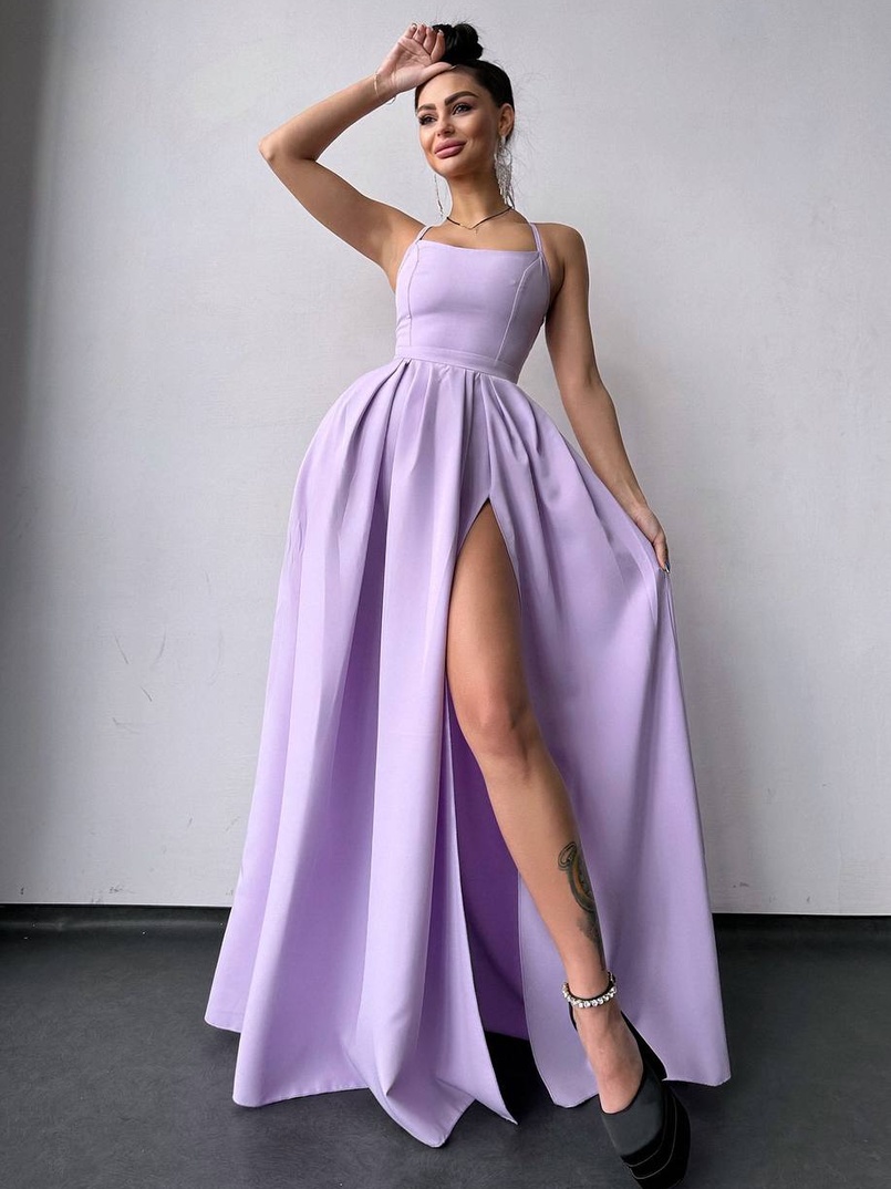 Сукня максі  зі шнурівкою на спинці Сукня максі  зі шнурівкою на спинці | PUSHKA SHOP