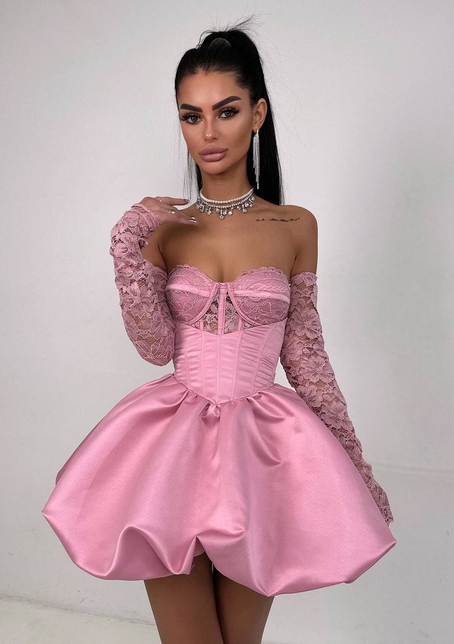 Комплект: мереживний корсет бюстьє + корсетна спідниця Комплект: мереживний корсет бюстьє + корсетна спідниця | PUSHKA SHOP