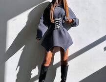 Тепле приталене худі з капюшоном на флісі + корсет на шнурівці Можна носити з корсетом та без Тепле приталене худі з капюшоном на флісі + корсет на шнурівці Можна носити з корсетом та без | PUSHKA SHOP