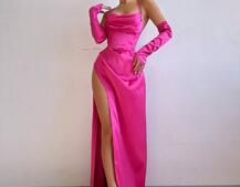 Комплект: корсет з рукавичками + спідниця максі з драпіруванням   | PUSHKA SHOP