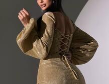 Сяючий комплект: корсет + спідниця міні з драпіруванням Сяючий комплект: корсет + спідниця міні з драпіруванням | PUSHKA SHOP